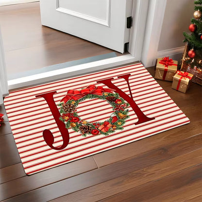 Christmas Door Carpet Merry Christmas Mat Festival Santa Claus Outdoor Decorations Home 2025 Navidad Xmas Ornament New Year 2026