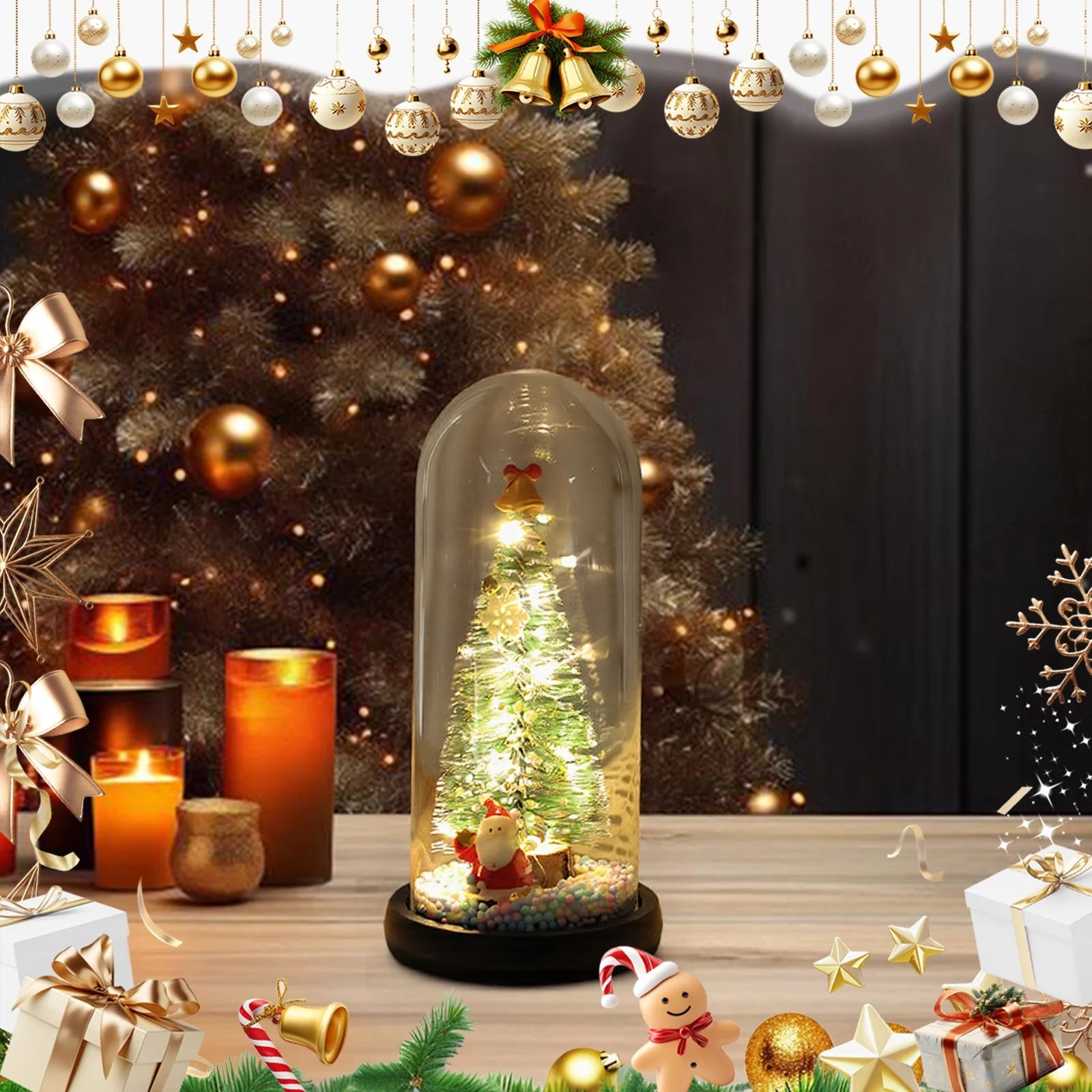 Ornaments Christmas Tree Message in a Bottle Home Party Decor Christmas Decorations